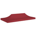 Vidaxl partytentdak 270 g m² 6x3 m bordeauxrood