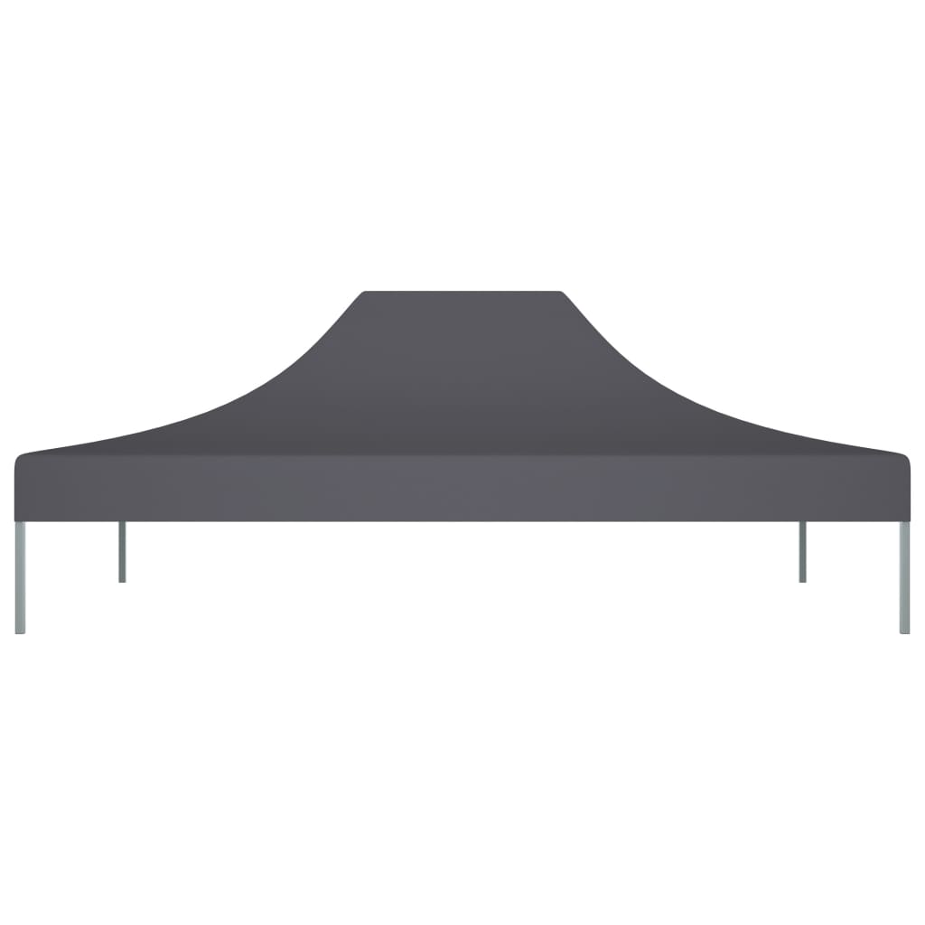 Vidaxl partytentdak 270 g m² 4,5x3 m antracietkleurig