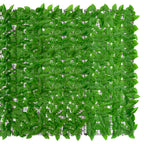 Vidaxl balkonscherm met groene bladeren 600x150 cm