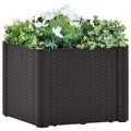 Vidaxl plantenbak hoog met zelfbewateringssysteem 43x43x33cm antraciet
