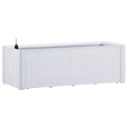 Vidaxl plantenbak hoog met zelfbewateringssysteem 100x43x33 cm wit