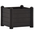 Vidaxl plantenbak verhoogd 43x43x35 cm pp antraciet