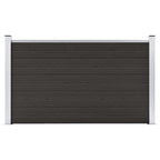 Vidaxl schuttingpaneel 180x105 cm hkc zwart