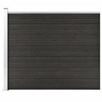 Vidaxl schuttingpaneel 175x146 cm hkc grijs