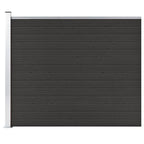 VidaXL Schuttingpaneel 175x146 cm HKC zwart