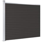 VidaXL Schuttingpaneel 175x146 cm HKC zwart
