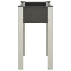 Vidaxl plantenbak verhoogd 75x40x75 cm hkc grijs