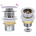 Vidaxl afvoer pop-up zonder overloop 6,4x6,4x9,1 cm zilverkleurig