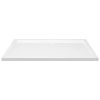 Vidaxl douchebak rechthoekig 70x120 cm abs wit