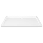 Vidaxl douchebak rechthoekig 80x110 cm abs wit