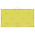 VidaXL Palletvloerkussen 73x40x7 cm katoen appeltjesgroen
