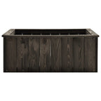 VidaXL Plantenbak verhoogd 74x77x30 cm massief grenenhout grijs