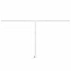 VidaXL Luifelpaalset 450x245 cm ijzer wit