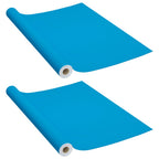 Vidaxl meubelfolies zelfklevend 2 st 500x90 cm pvc azuurblauw