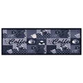 Vidaxl keukenmat wasbaar coffee 60x300 cm blauw