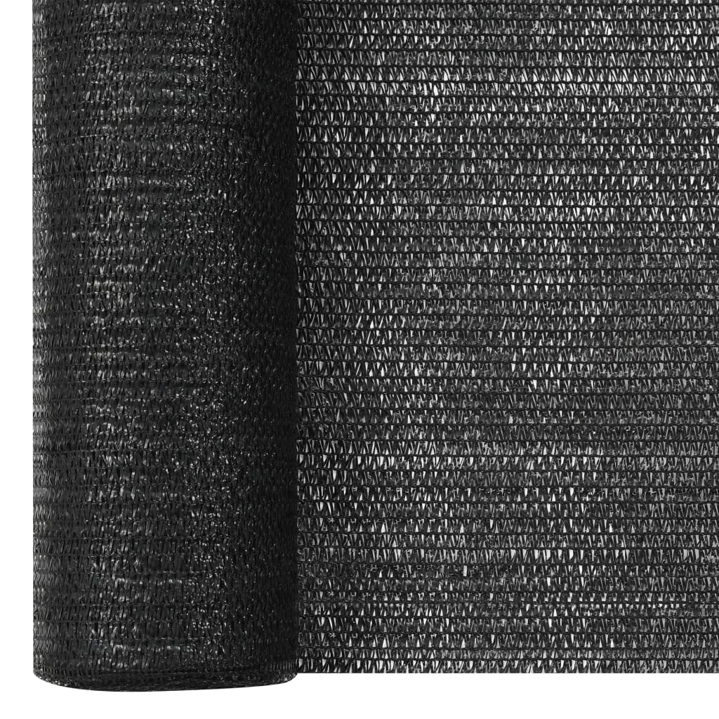 Vidaxl privacynet 75 g m² 3,6x50 m hdpe zwart