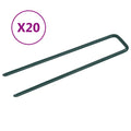 Vidaxl kunstgraspennen 20 st u-vormig ijzer