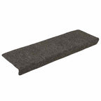 Vidaxl trapmatten zelfklevend 15 stuks 65x21x4 cm antraciet rechthoekige rand