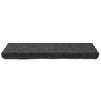 Vidaxl trapmatten zelfklevend 15 stuks 65x21x4 cm antraciet rechthoekige rand