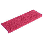 Vidaxl trapmatten 15 st 65x21x4 cm roze rechthoekige rand