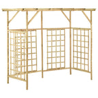 VidaXL Pergola voor 3 containers geïmpregneerd grenenhout