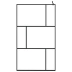 VidaXL Inloopdouchewand 115x195 cm gehard glas zwart
