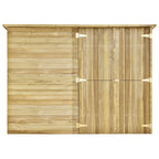 VidaXL Fietsschuur 232x110x170 cm geïmpregneerd grenenhout