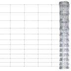 Vidaxl hek 50 m 150 cm gegalvaniseerd staal zilverkleurig