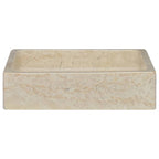 Vidaxl gootsteen 40x40x10 cm marmer crèmekleurig