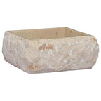 Vidaxl gootsteen 30x30x13 cm marmer crèmekleurig