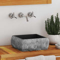 Vidaxl gootsteen 30x30x13 cm marmer zwart