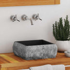 Vidaxl gootsteen 30x30x13 cm marmer zwart