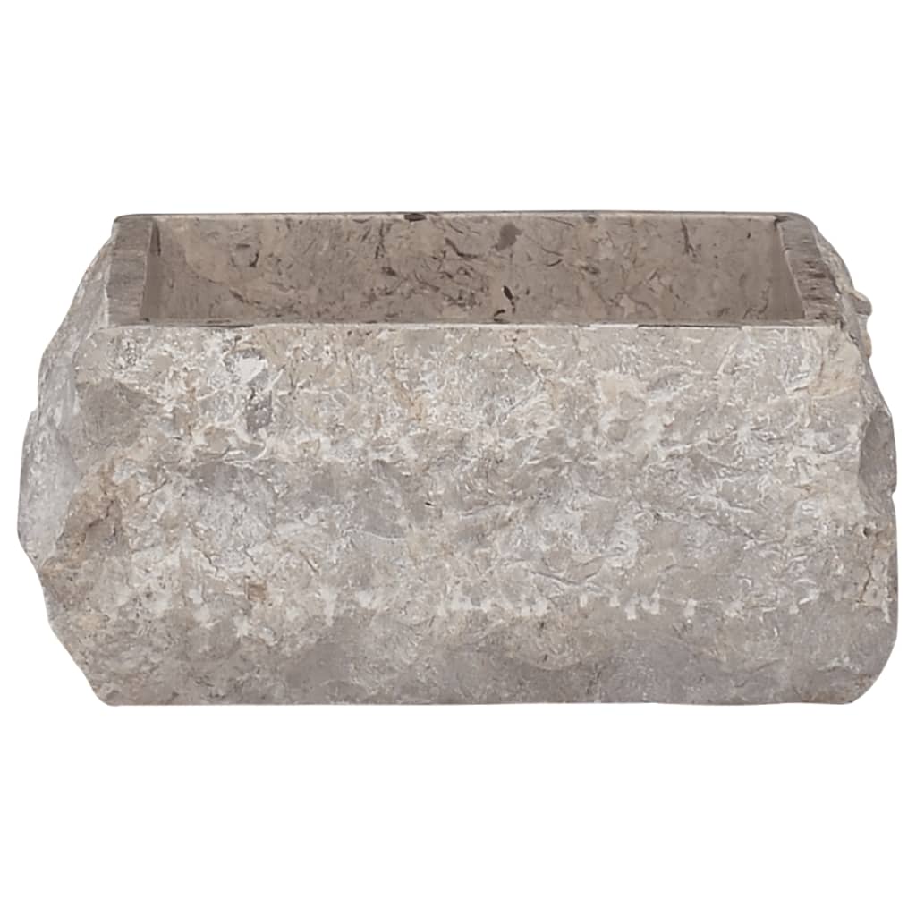 Vidaxl gootsteen 30x30x13 cm marmer grijs