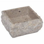 Vidaxl gootsteen 30x30x13 cm marmer grijs