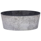 Vidaxl gootsteen ø40x15 cm marmer zwart