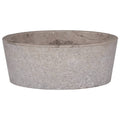 Vidaxl gootsteen ø40x15 cm marmer grijs
