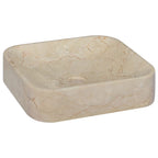 Vidaxl gootsteen 40x40x10 cm marmer crèmekleurig