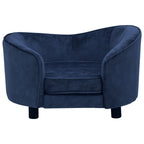 Vidaxl hondenbank 69x49x40 cm pluche blauw