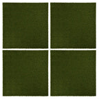 VidaXL Kunstgrastegels 4 st 50x50x2,5 cm rubber
