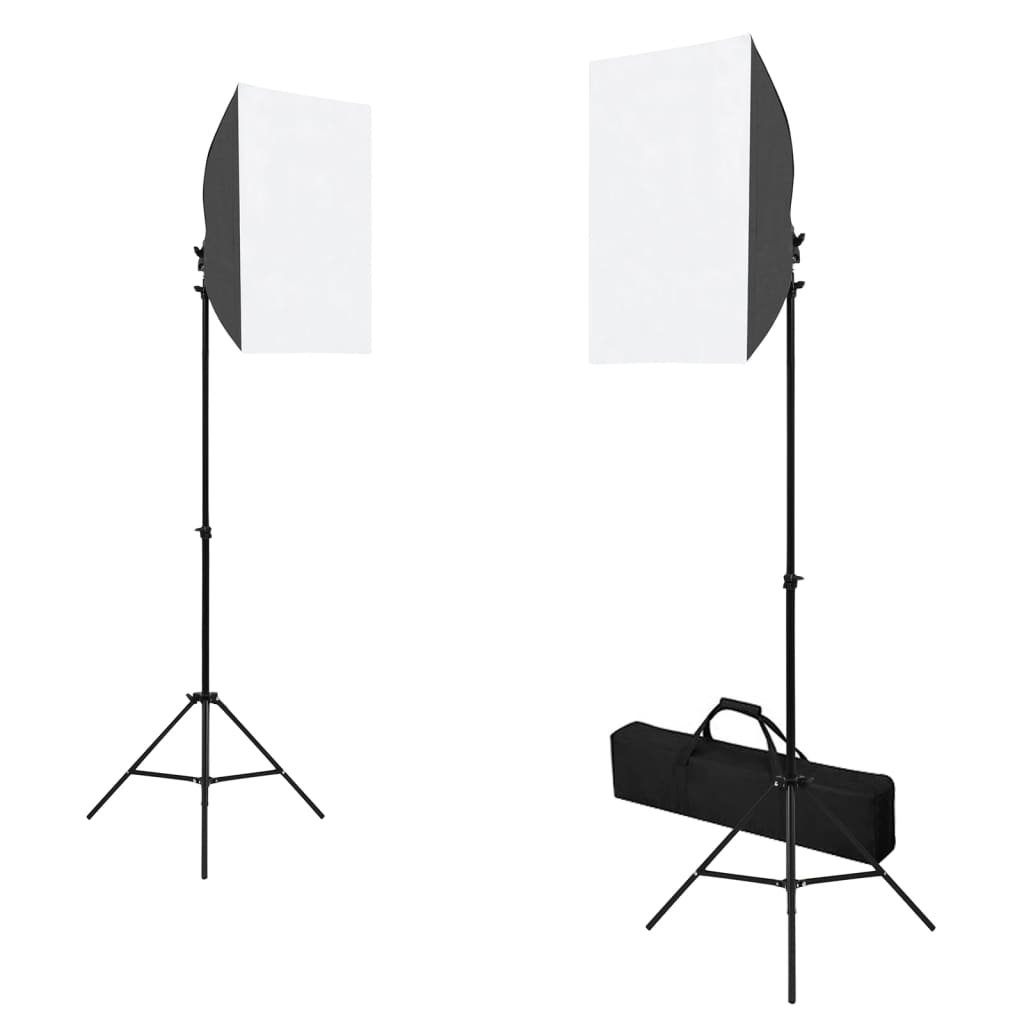 Vidaxl fotostudioset met softboxlampen, achtergrond en reflector