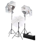 Vidaxl fotostudioset met lampen, paraplu's, achtergrond en reflector