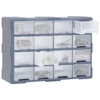 Vidaxl organiser met 16 medium lades 52x16x37 cm