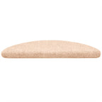 Vidaxl trapmatten zelfklevend 10 stuks 56x17x3 cm lichtbruin halfrond