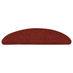 Vidaxl trapmatten zelfklevend 10 st 56x17x3 cm bordeaux rood halfrond
