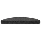 Vidaxl trapmatten zelfklevend 5 stuks 56x17x3 cm antraciet halfrond