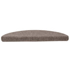 Vidaxl trapmatten zelfklevend 10 stuks 56x17x3 cm beige halfrond