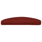 Vidaxl trapmatten zelfklevend 5 stuks 65x21x4 cm bordeaux rood halfrond groot