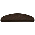 Vidaxl trapmatten zelfklevend 5 stuks 65x21x4 cm bruin halfrond groot