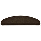 Vidaxl trapmatten zelfklevend 10 stuks 65x21x4 cm bruin halfrond groot