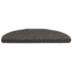 Vidaxl trapmatten zelfklevend 5 stuks 65x21x4 cm antraciet halfrond groot